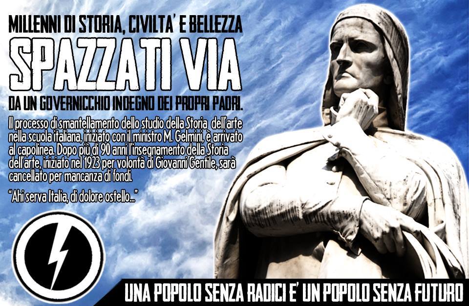 Blocco studentesco per l'insegnamento della storia dell'arte