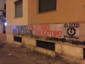 Striscione Blocco