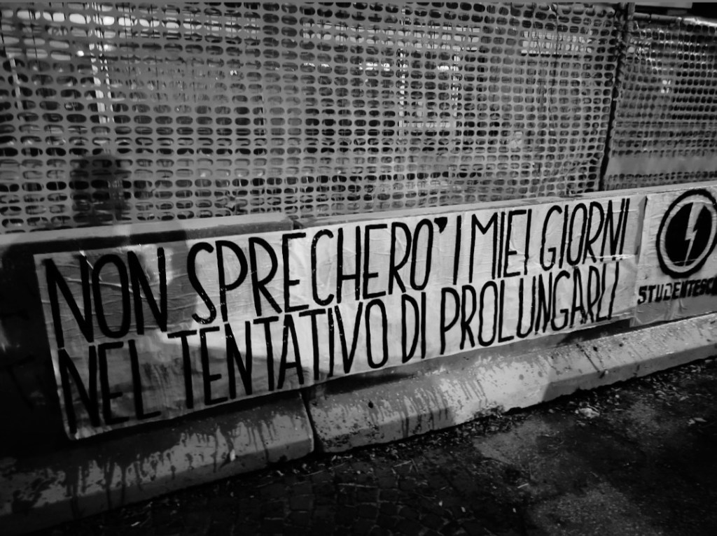 Non sprecherò i miei&nbsp;giorni