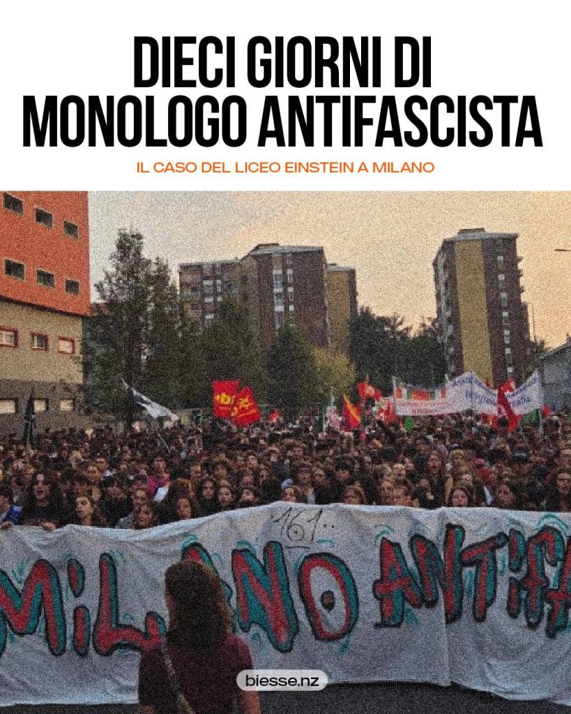 10 giorni di monologo&nbsp;antifa